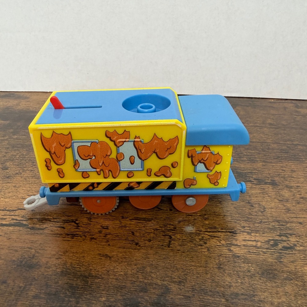 Mattel Thomas & Friends Train‎ Car Yellow Muddy TrackMaster Motorized Toy